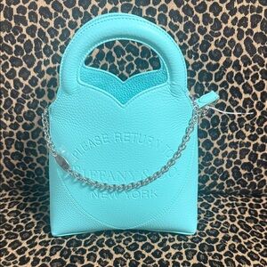 Tiffany & Co. Turquoise Mini Bag with Silver Chain